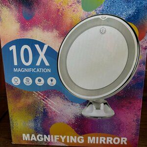 Self-Standing 10X Magnifying Mirror